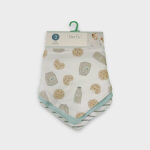 Pack 3 Baberos Bandana de Algodón – Estilo y Protección - niño