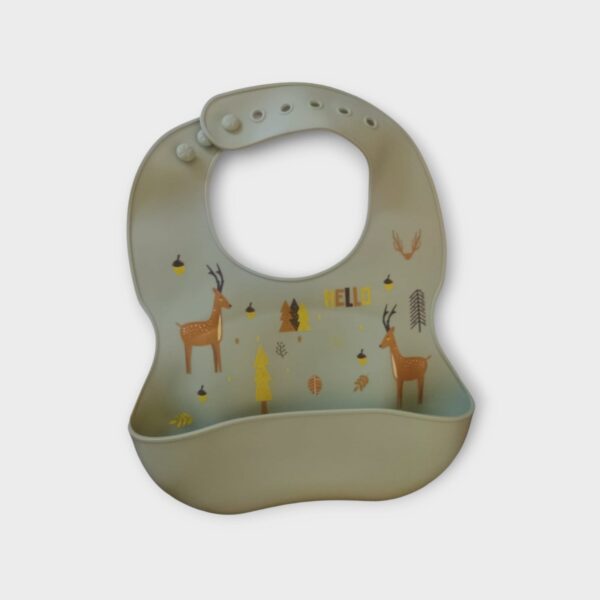 Babero de Silicona para Bebé – Con Bolsillo Recolector de Comida - Imagen 4
