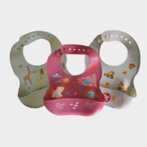 Babero de Silicona para Bebé – Con Bolsillo Recolector de Comida