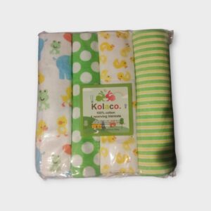 Set de 4 Mantas para Bebé – Tutos Pañal Algodón Estampados