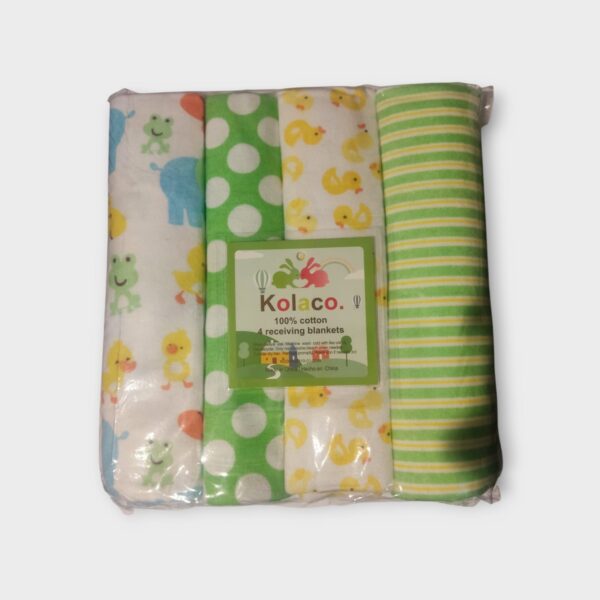 Set de 4 Mantas para Bebé – Tutos Pañal Algodón Estampados