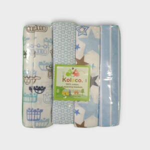 Set de 4 Mantas para Bebé – Tutos Pañal Algodón Estampados - niño