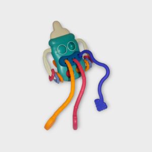 Mamadera Sensorial con Mordedor – Juguete Estimulador para Tirar y Pop desde 6 Meses