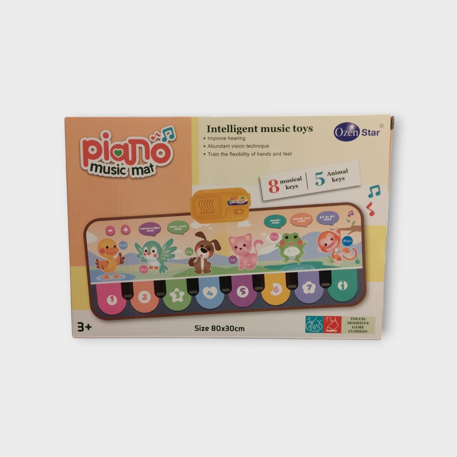 Piano Musical Mat 80x30 cm – Alfombra Interactiva para Bebés y Niños
