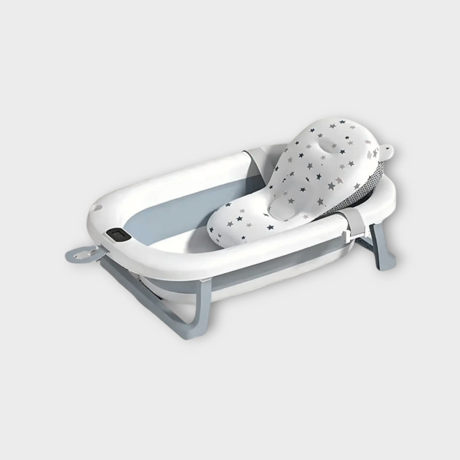 Bañera Plegable con Cojín Hamaca y Termómetro